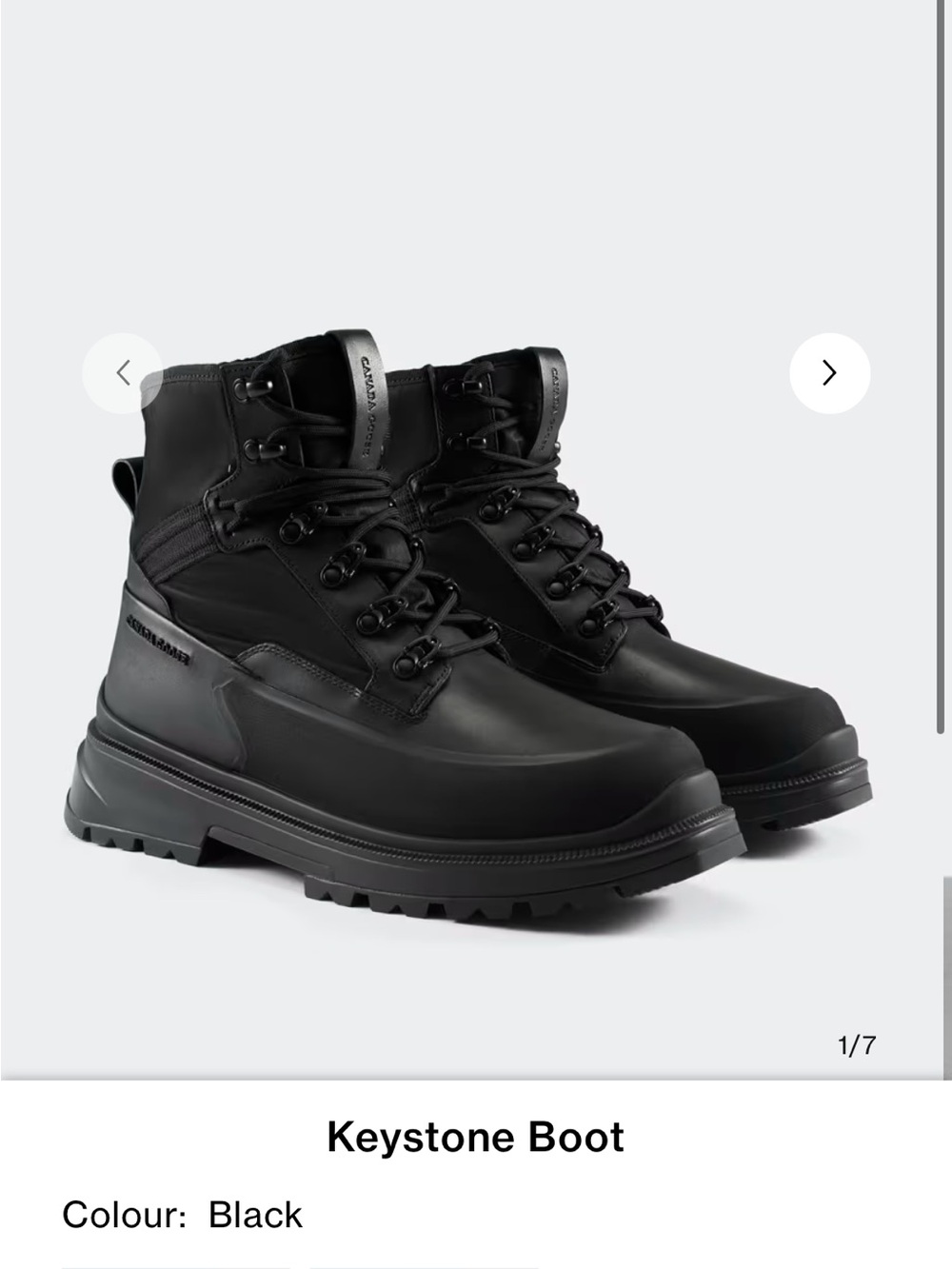 Canada Goose Keystone Boot - Black